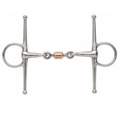 Shires Full Cheek Copper Peanut Snaffle Bit