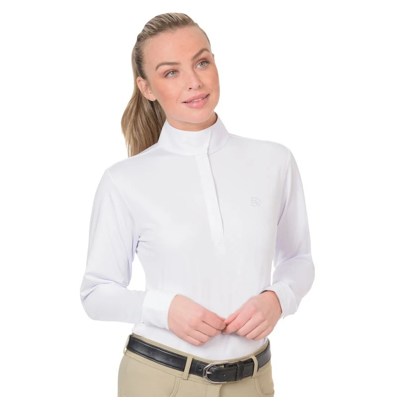 Ovation Women's Adirondack Show Shirt - White 3 Ovation Women's Adirondack Show Shirt - White