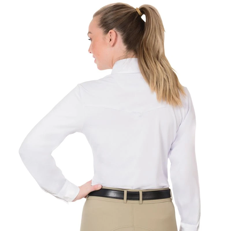 Ovation Women's Adirondack Show Shirt - White 4 Ovation Women's Adirondack Show Shirt - White - Image 2