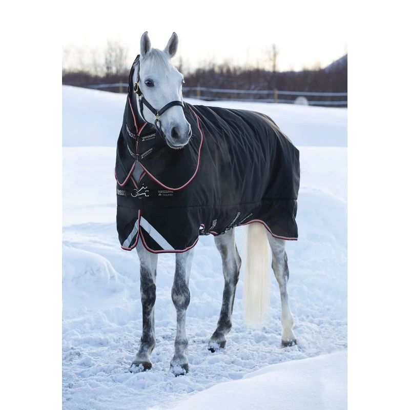 Rambo Supreme Turnout 420g - Black/Orange/Black 3 Rambo Supreme Turnout 420g - Black/Orange/Black