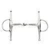 Korsteel Stainless Steel Corkscrew Mouth Full Cheek Snaffle Bit