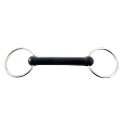 Korsteel Solid Rubber Mouth Loose Ring Snaffle Bit