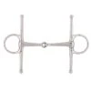 Korsteel Stainless Steel Jointed Full Cheek Snaffle Bit