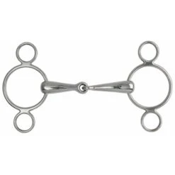 Shires Hollow Mouth Two Ring Gag Bit