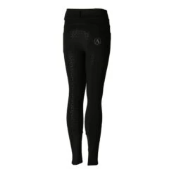 Horze Kids' Tara High Waist Full Seat Breeches - Black -Equestrian Supplies Shop 476307 800 800