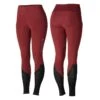 Horze Women's Gwen Full Seat Leggings W/Mesh - Dark Red -Equestrian Supplies Shop 476452 800 800