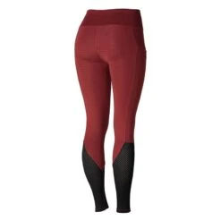 Horze Women's Gwen Full Seat Leggings W/Mesh - Dark Red -Equestrian Supplies Shop 476456 800 800