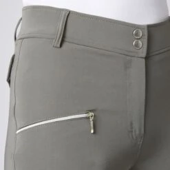 Horze Women's High Waist Bit Print Silicone Full Seat Breeches - Grey -Equestrian Supplies Shop 477111 800 800