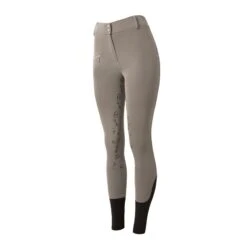 Horze Women's High Waist Bit Print Silicone Full Seat Breeches - Grey -Equestrian Supplies Shop 477116 800 800
