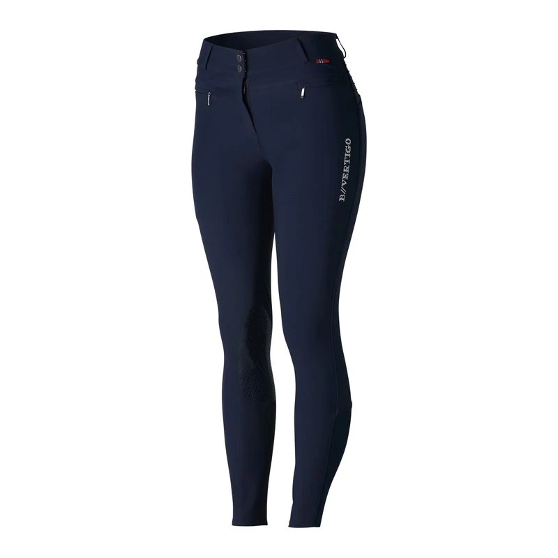 B Vertigo Women's Drea Silicon Knee Patch Breeches - Dark Navy 6 B Vertigo Women's Drea Silicon Knee Patch Breeches - Dark Navy - Image 4