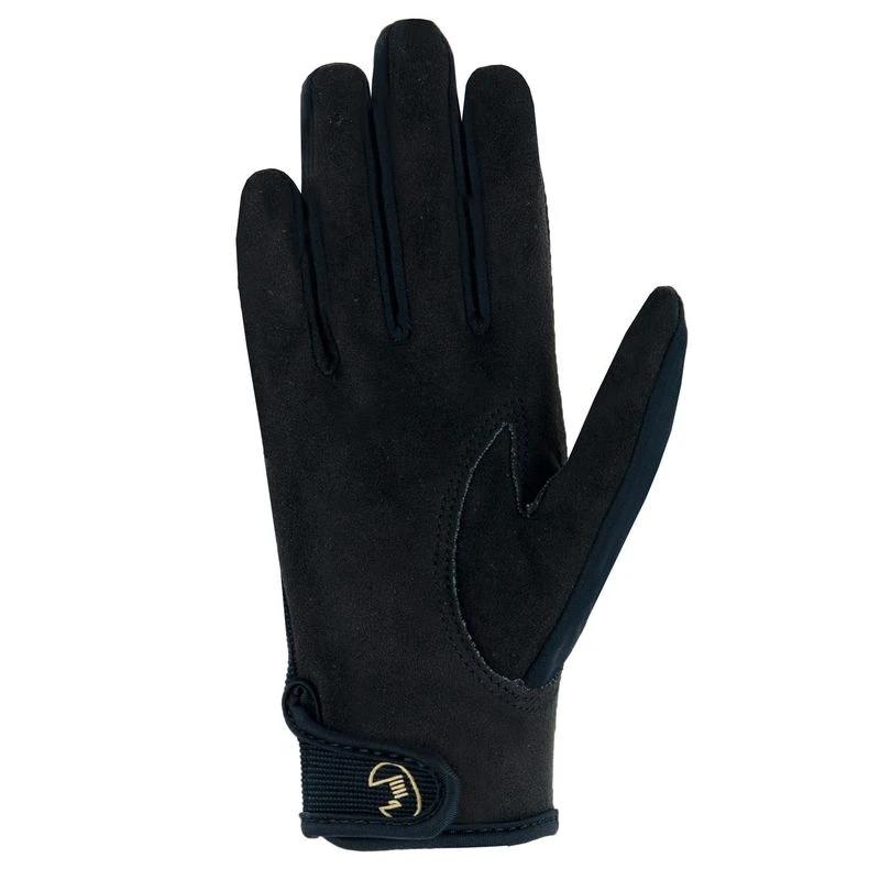 Roeckl Kids' Tryon Gloves - Black/Gold 4 Roeckl Kids' Tryon Gloves - Black/Gold - Image 2