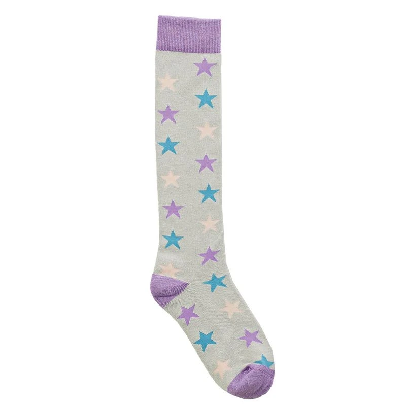 Ovation Women's Bamboo Boot Sock - Lavender Stars 3 Ovation Women's Bamboo Boot Sock - Lavender Stars