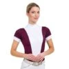 Cavalliera Women's Queen Short Sleeve Show Shirt - Aubergine -Equestrian Supplies Shop 496666 800 800