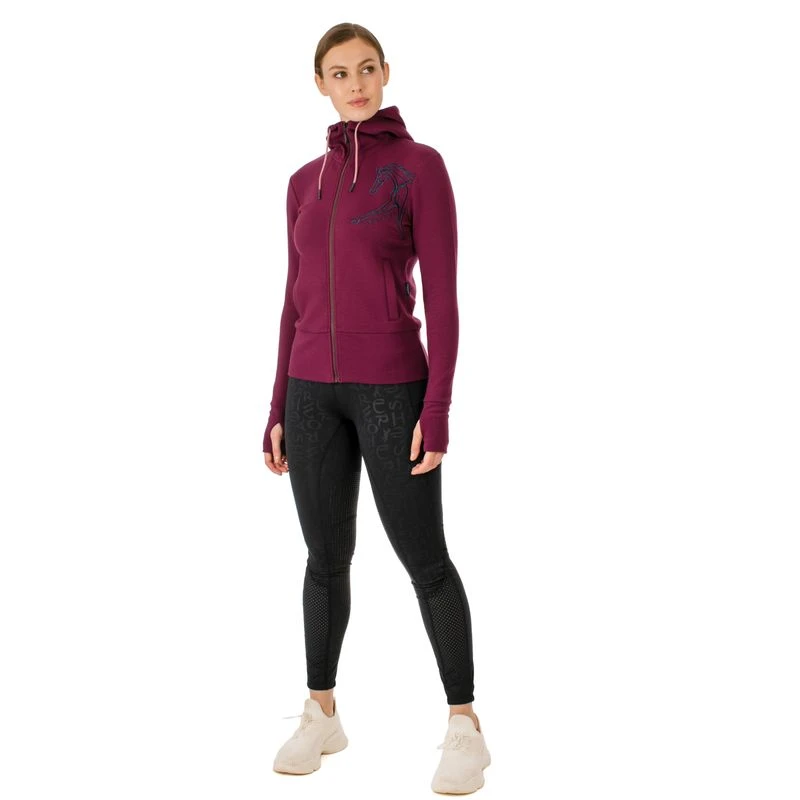 Horseware Women's Flamboro Hoodie - Beetroot 4 Horseware Women's Flamboro Hoodie - Beetroot - Image 2