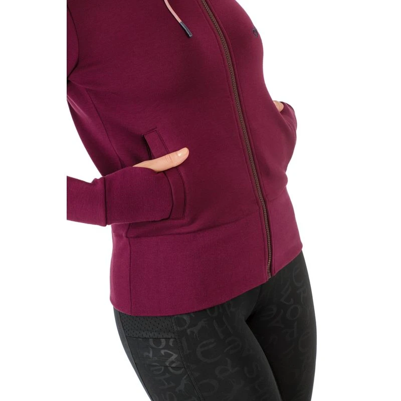 Horseware Women's Flamboro Hoodie - Beetroot 7 Horseware Women's Flamboro Hoodie - Beetroot - Image 5
