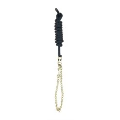 Perri's 5/8" Nylon Lead W/Chain - Black
