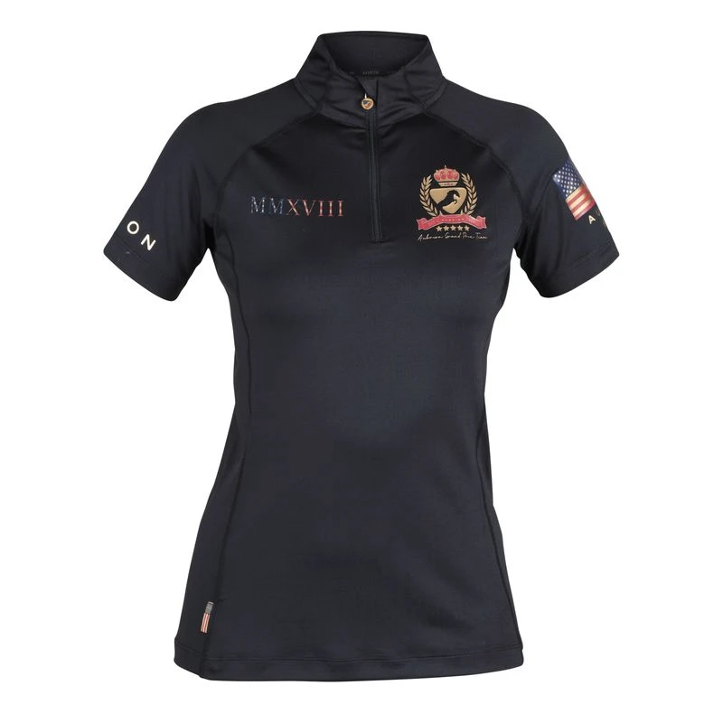 Shires Aubrion Women's Team Short Sleeve Base Layer - Black 3 Shires Aubrion Women's Team Short Sleeve Base Layer - Black