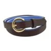 Perri's Padded Leather Belt - Brown/Blue -Equestrian Supplies Shop 502943 800 800