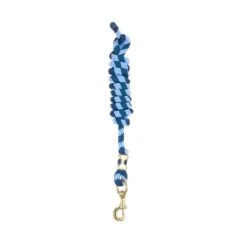 Perri's 5/8" Nylon Lead W/Snap - Navy/Sky Blue