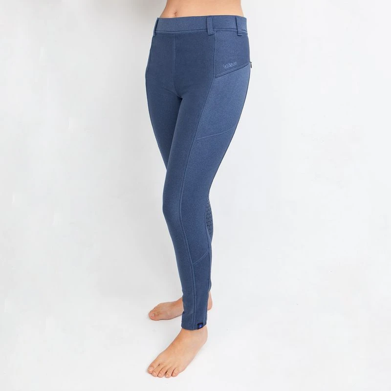 Irideon Women's Thermasoft Knee Patch Breeches - Denim Heather 3 Irideon Women's Thermasoft Knee Patch Breeches - Denim Heather
