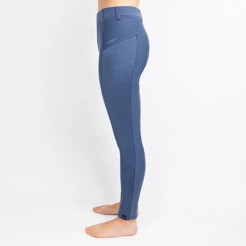 Irideon Women's Thermasoft Knee Patch Breeches - Denim Heather 5 Irideon Women's Thermasoft Knee Patch Breeches - Denim Heather - Image 3