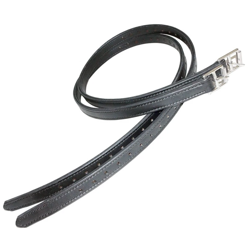 Nunn Finer Nylon Center 3/4 Stirrup Leathers - Black 3 Nunn Finer Nylon Center 3/4 Stirrup Leathers - Black