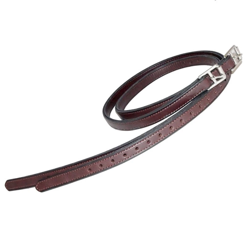 Nunn Finer Nylon Center 3/4 Stirrup Leathers - Havana 3 Nunn Finer Nylon Center 3/4 Stirrup Leathers - Havana