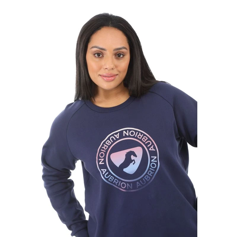 Shires Aubrion Women's Boston Sweatshirt - Dark Navy 5 Shires Aubrion Women's Boston Sweatshirt - Dark Navy - Image 3