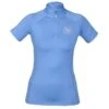 Shires Aubrion Women's Highgate Short Sleeve 1/4 Zip Shirt - Sky Blue -Equestrian Supplies Shop 514318 800 800