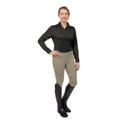 Ovation Women's Signature Knee Patch Flexion Tights - Sandstone