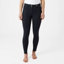 B Vertigo Women's Davina Knee Patch Breeches - Dark Navy 9 B Vertigo Women's Davina Knee Patch Breeches - Dark Navy -Equestrian Supplies Shop 530433 800 800