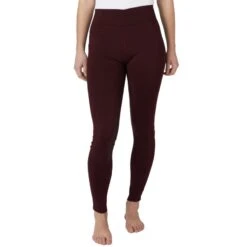 Horze Women's High Waist Full Seat Tights W/Phone Pocket - Maroon Dark Red 9 Horze Women's High Waist Full Seat Tights W/Phone Pocket - Maroon Dark Red -Equestrian Supplies Shop 530469 800 800