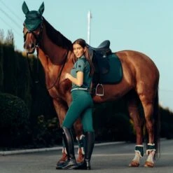 Horze Women's Mila Full Seat Breeches - Storm Green -Equestrian Supplies Shop 531322 800 800