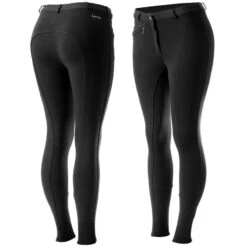 Horze Women's Active Knee Patch Breeches - Black