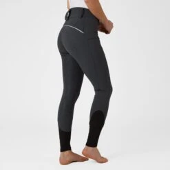 Horze Women's Callie High Waist Breeches W/Piping - Shadow Grey -Equestrian Supplies Shop 531502 800 800