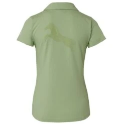 Horze Women's Kia V Neck Polo - Foam Green -Equestrian Supplies Shop 532050 800 800