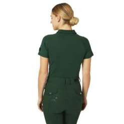 Horze Women's Tiana Short Sleeved Polo - Mountain View Green -Equestrian Supplies Shop 532186 800 800