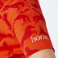Horze Kids' Micky Organic Cotton Tee Shirt - Mandarine Orange -Equestrian Supplies Shop 532288 800 800