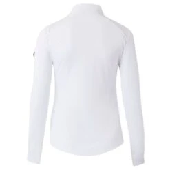 Horze Women's Sianna Long Sleeved Show Shirt W/ Lace Shoulders - White -Equestrian Supplies Shop 532554 800 800
