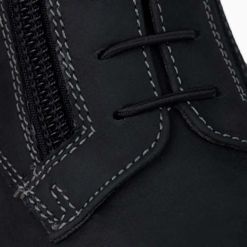 Horze Kids' Blake Front Zip Paddock Boots - Black 6 Horze Kids' Blake Front Zip Paddock Boots - Black - Image 4