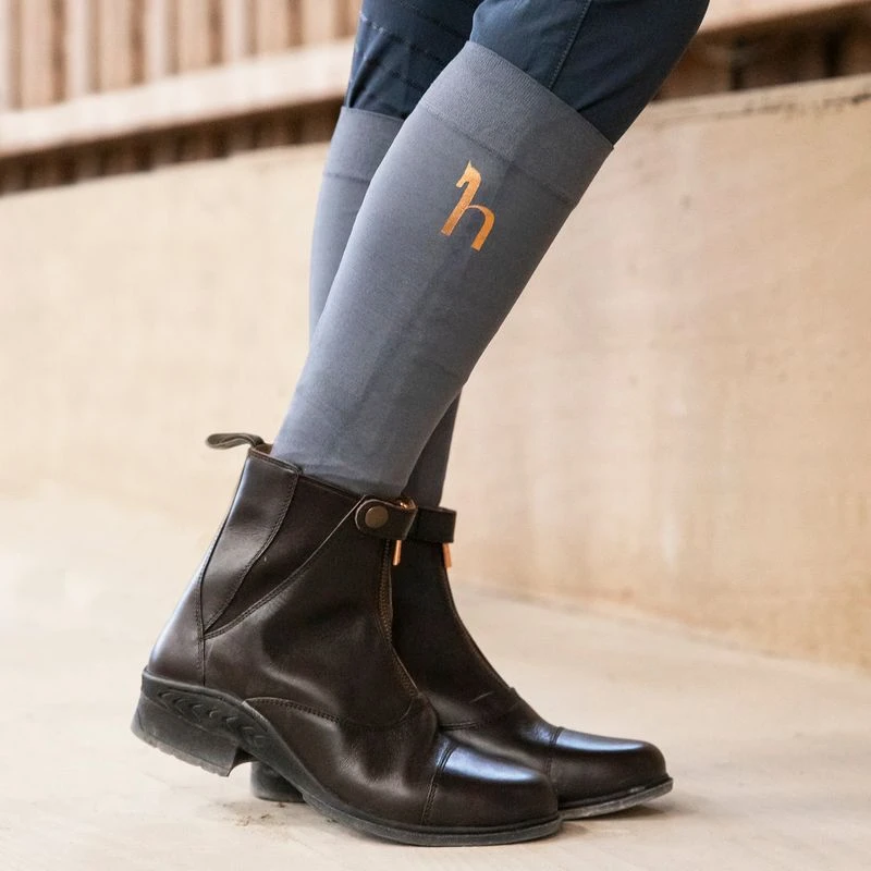 Horze Women's Rose Front Zip Paddock Boots - Dark Brown 6 Horze Women's Rose Front Zip Paddock Boots - Dark Brown - Image 4