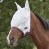Weatherbeeta Comfitec Essential Mesh Mask - White/Maroon/Grey -Equestrian Supplies Shop 534468 800 800