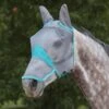Weatherbeeta Comfitec Fine Mesh Mask W/Ears & Nose - Grey/Turquoise -Equestrian Supplies Shop 534517 800 800