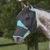 Weatherbeeta Comfitec Deluxe Fine Mesh Mask W/Nose - Black/Turquoise 2 Weatherbeeta Comfitec Deluxe Fine Mesh Mask W/Nose - Black/Turquoise -Equestrian Supplies Shop 535247 800 800