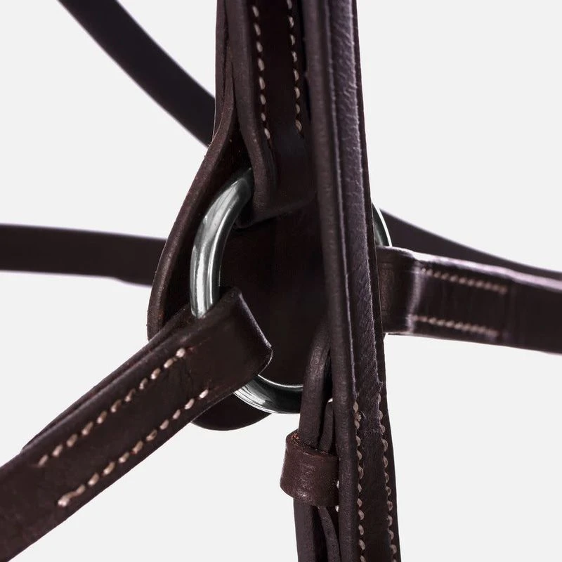 Equinavia Saga Fancy Stitched Figure 8 Bridle W/Reins - Chocolate Brown 5 Equinavia Saga Fancy Stitched Figure 8 Bridle W/Reins - Chocolate Brown - Image 3