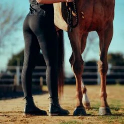 Horze Women's Nadia 4-Pocket Knee Patch Tights - Black 11 Horze Women's Nadia 4-Pocket Knee Patch Tights - Black -Equestrian Supplies Shop 541356 800 800