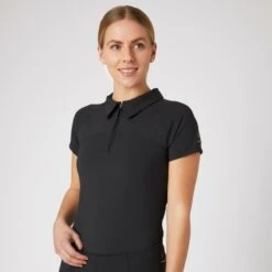 Horze Women's Ciandra V-Neck Technical Training Shirt - Charcoal Grey -Equestrian Supplies Shop 541613 800 800