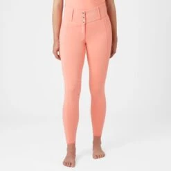 Horze Women's Minka Flex Firming Full Seat Breeches - Peach Amber Pink -Equestrian Supplies Shop 543174 800 800