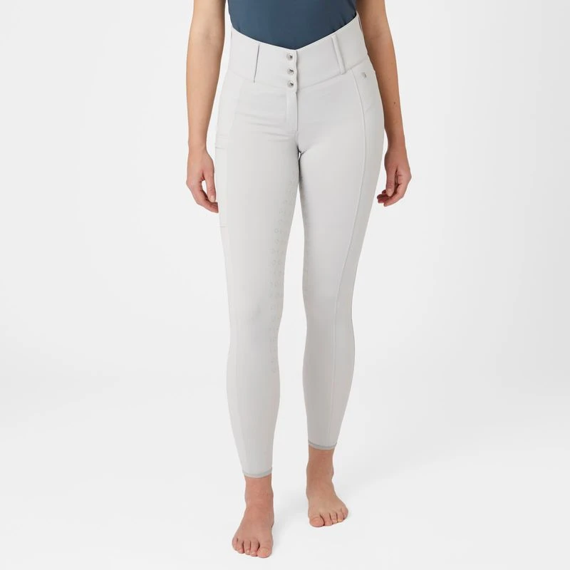 Horze Women's Minka Flex Firming Full Seat Breeches - Pebble Grey 7 Horze Women's Minka Flex Firming Full Seat Breeches - Pebble Grey - Image 5
