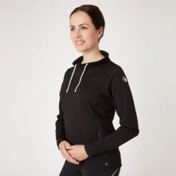 Horze Women's Lou Technical Ventilated Shirt W/High Neck - Black -Equestrian Supplies Shop 543639 800 800